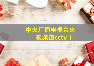 中央广播电视台央视频道cctv 1